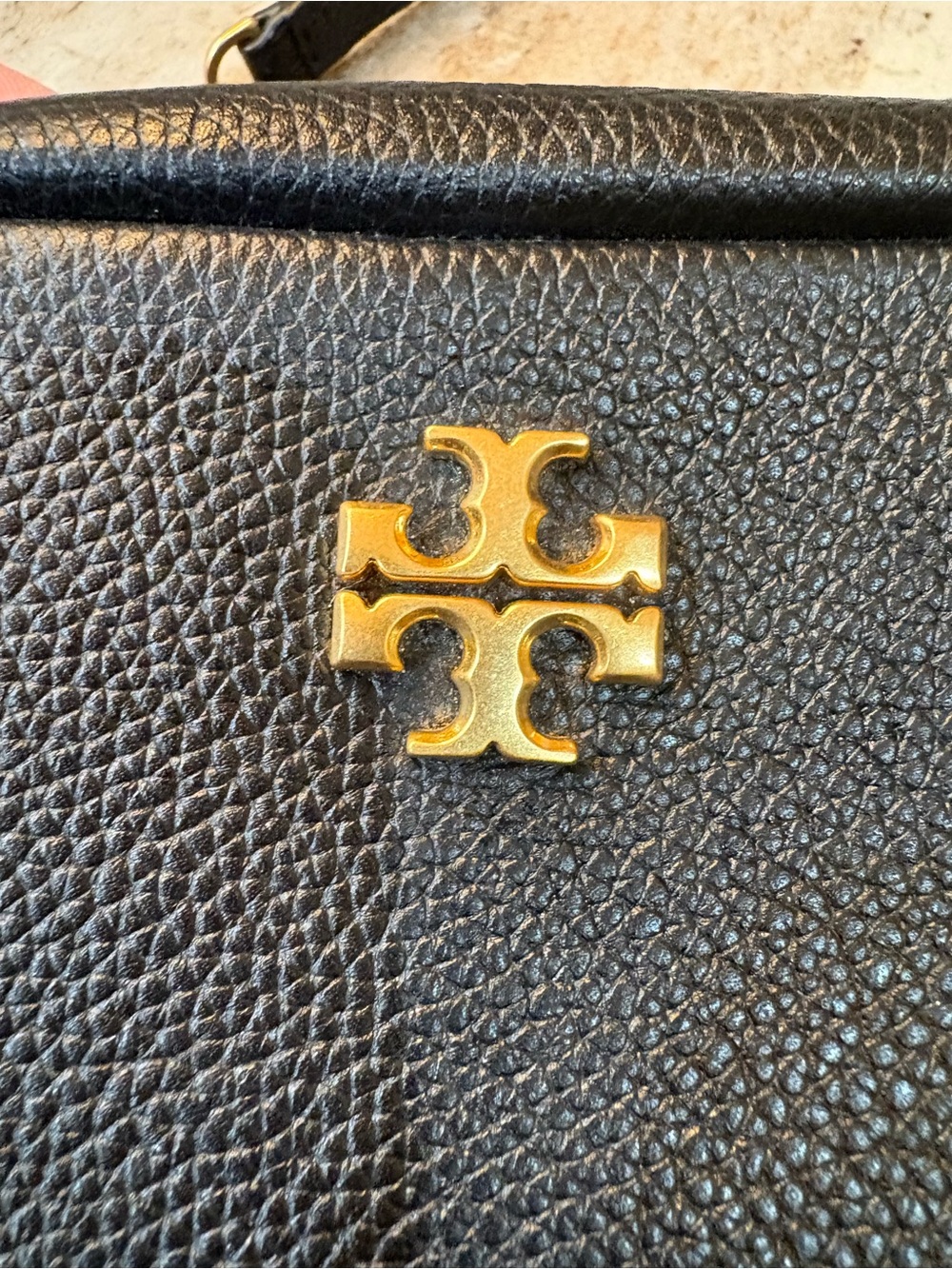 Tory Burch Black Pebbled Leather Crossbody - Picture 2 of 9